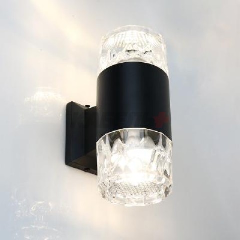 Фасадный светильник General GWL-2MR16-GU10-R-IP65 Черный Фрозен