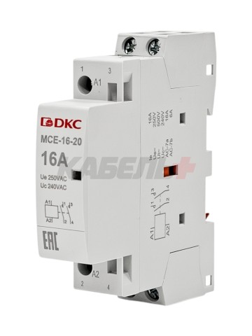 Контактор модульный YON max типа MCE, 2P, 16A, 240В, 2НО DKC