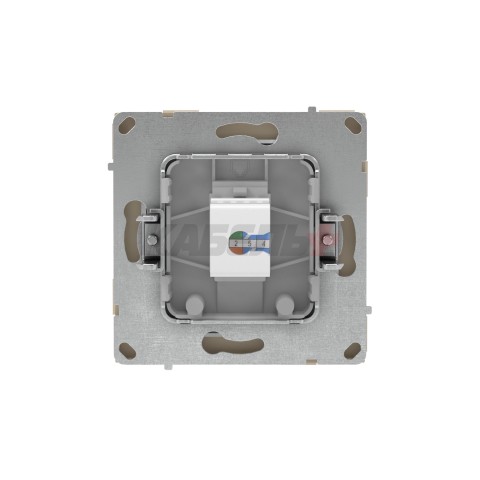 Компьютерная розетка RJ-45 без шторки, кат.5е одинарная, KANT, ванильный марципан DKC