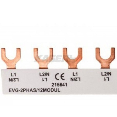 Шина соединительная  EVG-2PHAS/12MODUL, 2P, 63А,12М