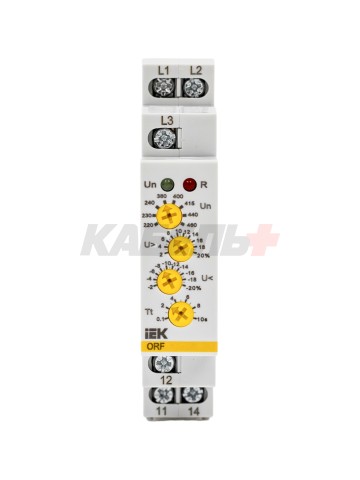 Реле контроля фаз ORF-05 трехфазное 220-460В AC IEK