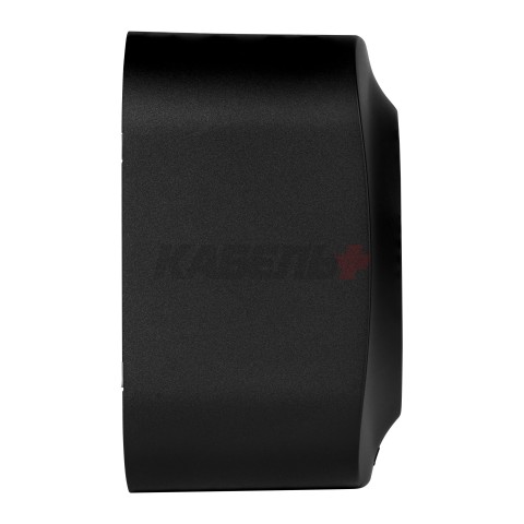 QUTEO Розетка 1-местная для открытой установки с заземлением с защитными шторками 16Ачёрный матовый