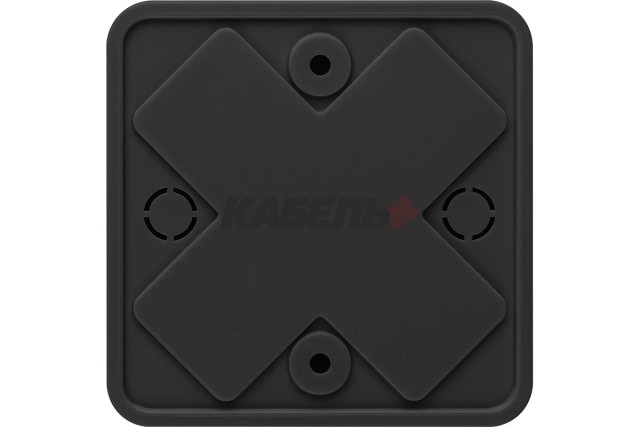 Коробка распаячная КР 75х75х20 ОП черная,IP40,инд.штрихкодTDM