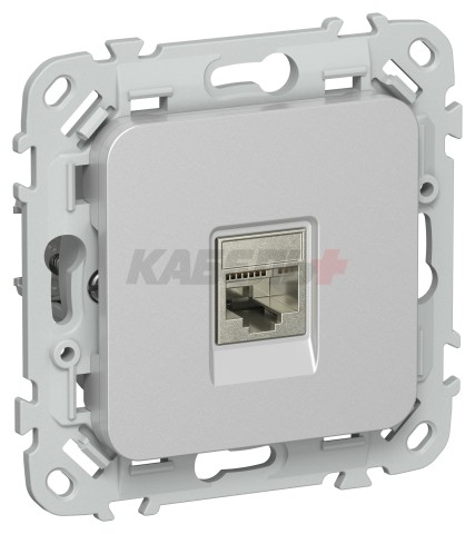 FLITE Розетка компьютерная RJ45 категория 6 STP РК6-1-1-ФлА алюминий IEK