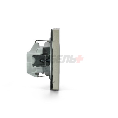 ARTGALLERY РОЗЕТКА с заземлением со шторками, 16А, механизм, быстрозажим. клем., ШАМПАНЬ