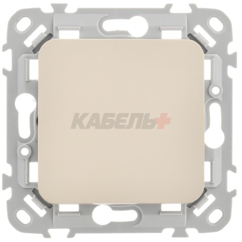 FLITE Выключатель 1-клавишный 10А ВС11-1-0-ФлШ шампань IEK