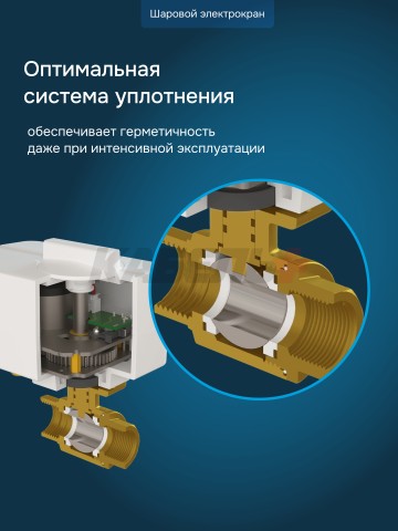 Комплект защиты от протечки Welrok Base латунь DN20 (3/4")
