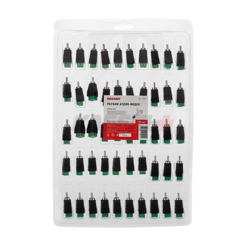 Разъем штекер RCA с клеммной колодкой REXANT