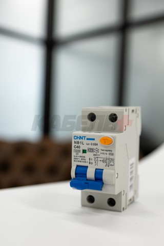 Диф. автомат NB1L 1P+N C40 30mA тип AC 10kA (36mm) (R)