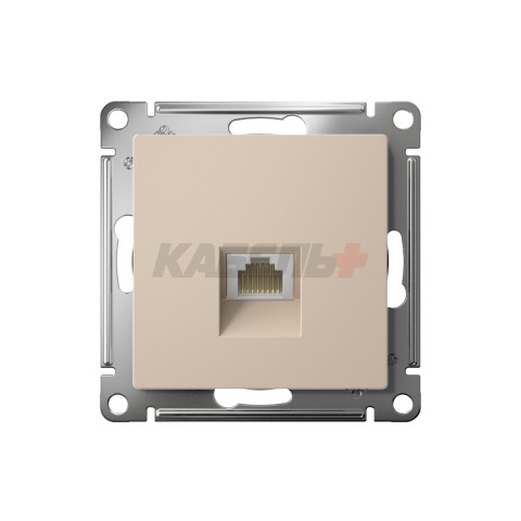 ATLASDESIGN РОЗЕТКА компьютерная RJ45 кат. 5e, механизм, ПЕСОЧНЫЙ