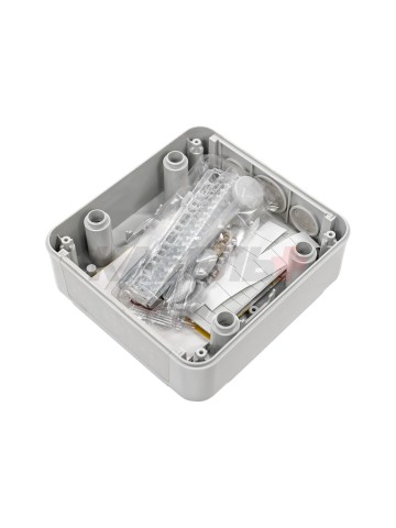 TEKFOR Корпус пластиковый КМПн-6 IP65 серая непрозрачная дверь IEK