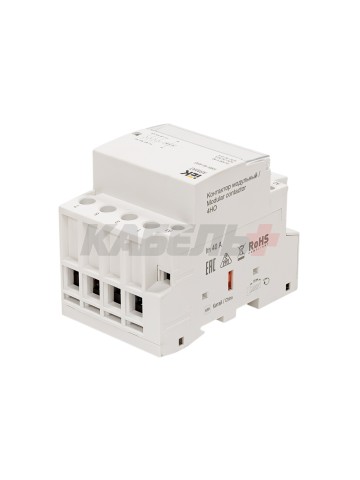 ARMAT Контактор модульный KMR 40А 24В AC/DC 4НО IEK