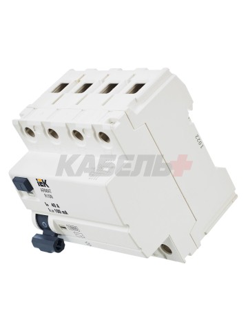 ARMAT Выключатель дифференциального тока R10N 4P 40А 100мА тип AC IEK