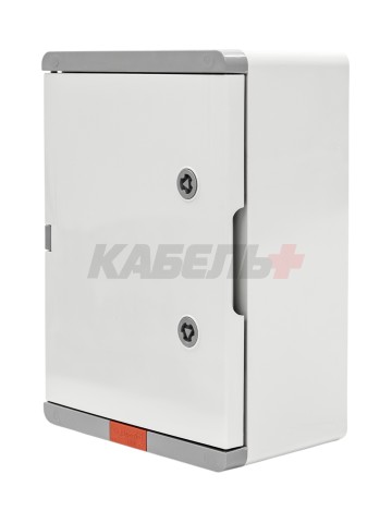 Пластиковый корпус 350х250х150 (ВхШхГ) серая дверь, с монтажной платой, Design Pro Series IP67