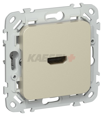 FLITE Розетка HDMI РШДМА-ФлШ шампань IEK