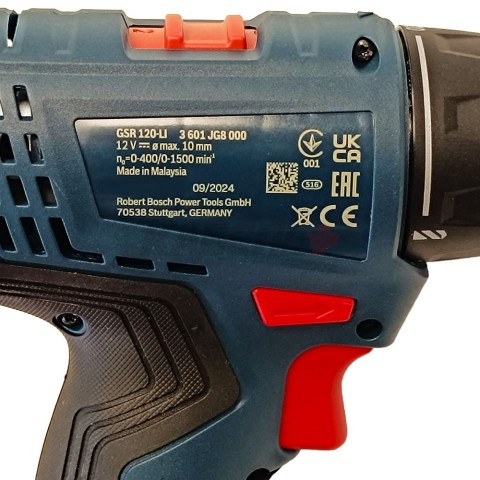 Шуруповерт GSR 120-LI аккумуляторный (30Nm / 2*2.0Ah / Кейс), BOSCH