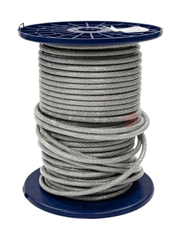 DIN 3055 Трос сталь в ПВХ SWR M 6 PVC М 8 (100м)