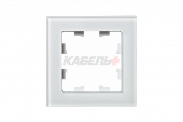 ATLASDESIGN NATURE 1-постовая РАМКА, ОРГАНИЧЕСКОЕ СТЕКЛО БЕЛЫЙ