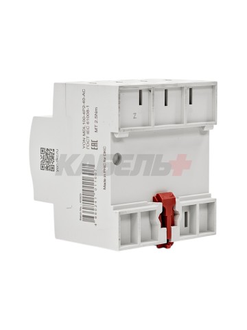 Устройство защитного отключения УЗО ВДТ YON MAX MDL100, 4P, 30mA, 40A, тип АС DKC