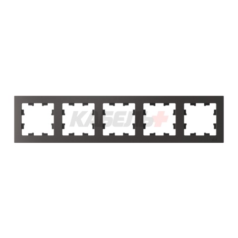 ATLASDESIGN 5-постовая РАМКА, универсальная, БАЗАЛЬТ