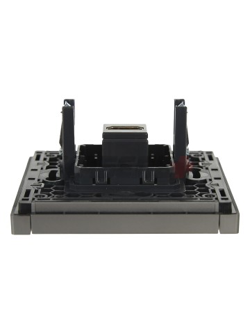 FORTE&PIANO Розетка HDMI FP540 сталь IEK