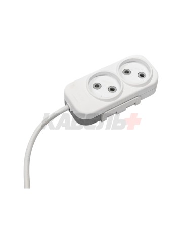 EL-BI,Myra,удлинитель 2гн2м б/з белый,527-110202-260