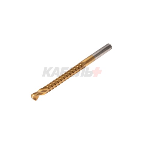 Сверло-фреза по металлу 6мм, HSS, ТИТАН, цилиндрический хвостовик (1 шт/уп) KRANZ