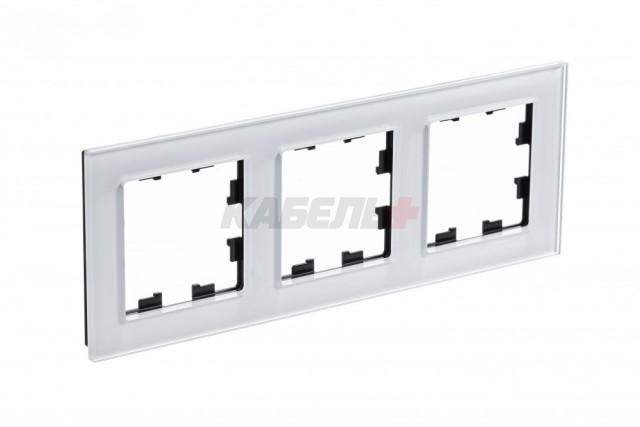 ATLASDESIGN NATURE 3-постовая РАМКА, ОРГАНИЧЕСКОЕ СТЕКЛО БЕЛЫЙ