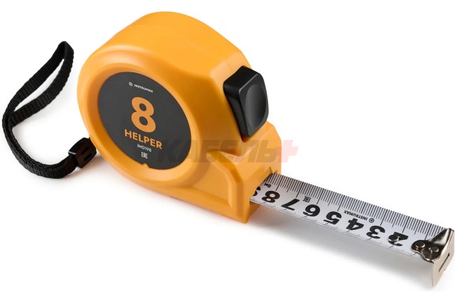 Рулетка INSTRUMAX HELPER 8 с автостопом (8м; лента:25мм; нейлоновое покрытие)