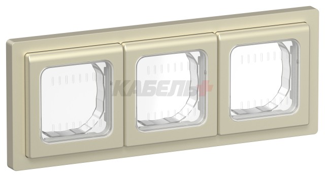 FLITE Рамка 3-местная IP55 Рпро-3-55-ФлШ шампань IEK