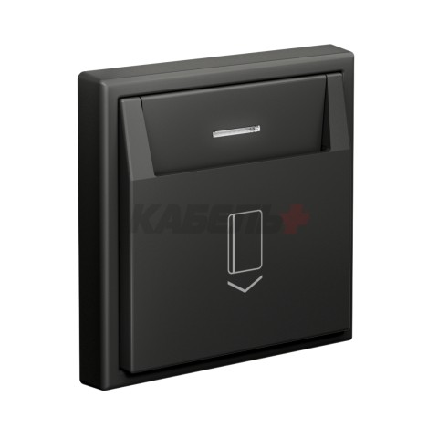 ARTGALLERY ВЫКЛЮЧАТЕЛЬ карточный 10А, без задержки времени, быстр.клемм., БАЗАЛЬТ