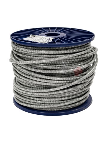 DIN 3055 Трос сталь в ПВХ SWR M 5 PVC М 6 (100м)