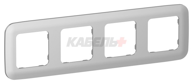 FLITE Рамка 4-местная РУ-4-А-ФлА алюминий IEK