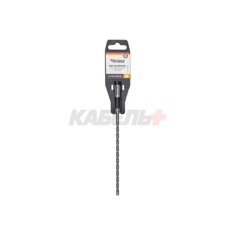 Бур по бетону 6x210x150мм, крестовая пластина, SDS PLUS KRANZ