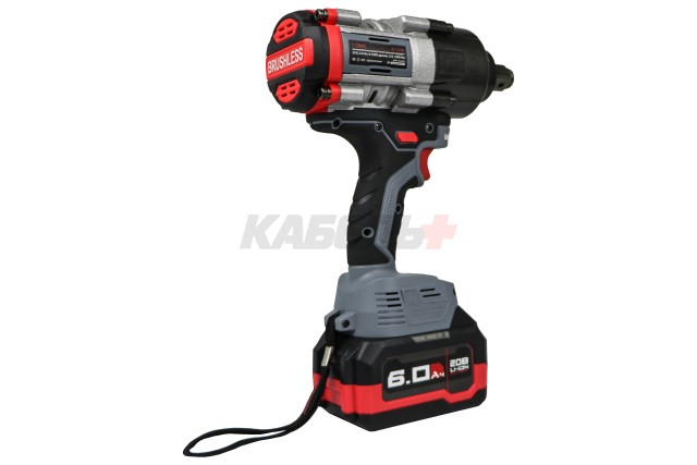 Аккумуляторный бесщеточный ударный гайковерт ProfiPower T-1200N (Li-ion-1шт, 6.0Ач, 1200Нм, переходник 3/4"-1/2", З/У, в кейсе)