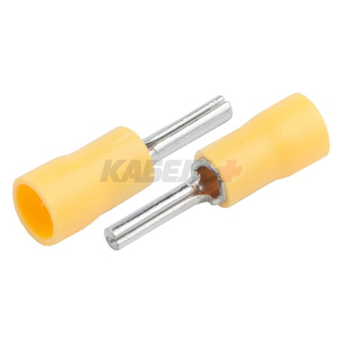 Наконечник НШКИ (штыревой круглый) GNPI-5,5-25,5-50 Желтый, 50 штук