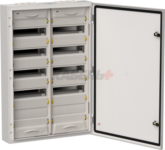 TITAN 5 Корпус металлический ЩРн-120 (2х60) 835х570х140мм IP54 серый (одна дверь) IEK