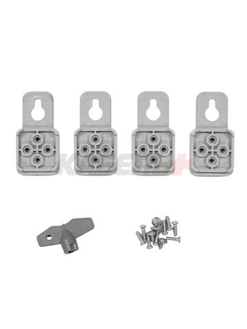 Пластиковый корпус 700х500х250 (ВхШхГ) серая дверь, с монтажной платой, Design Pro Series IP67