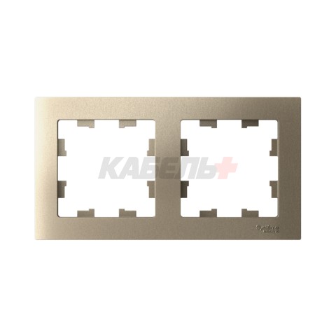 ATLASDESIGN 2-постовая РАМКА, универсальная, ШАМПАНЬ