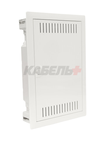 Щит скрытой установки Multimedia  (506х348х89), IP 30// Hager - Volta (Белая дверь с перфорацией)