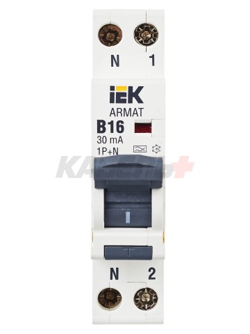 ARMAT Дифавтомат B06S 1P+NP B16 30мА тип A (18мм) IEK