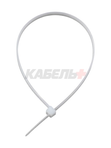 Нейлоновый Хомут 3,5х250 белый, упаковка 100 шт.