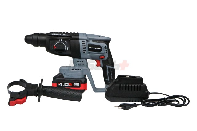 Аккумуляторный перфоратор беcщеточный T0058 ProfiPower MKDHR-18V (Li-ion-1шт, 4.0Ач, 1,9Дж, 3 режима, З/У, кейс)