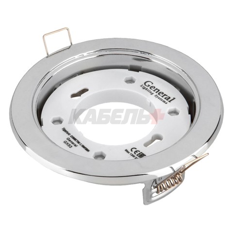 Светильник встраиваемый General GCL-GX53-H38-C хром