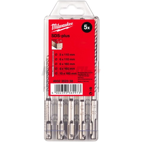Набор_Буры SDS-plus MS2 5-10 мм (5 шт) в футляре, MILWAUKEE