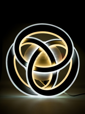 Светильник H26080/490 204Вт белый/черный