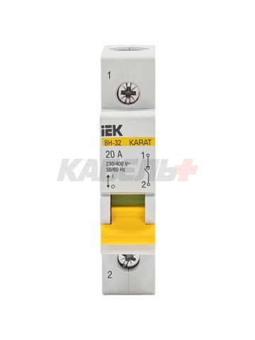 KARAT Выключатель нагрузки (мини-рубильник) ВН-32 1P 20А IEK