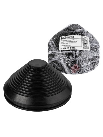 Кабельный ввод мембранный КВМП-1 (Пирамидка 100/89), резина, RAL9005, IP54 TDM