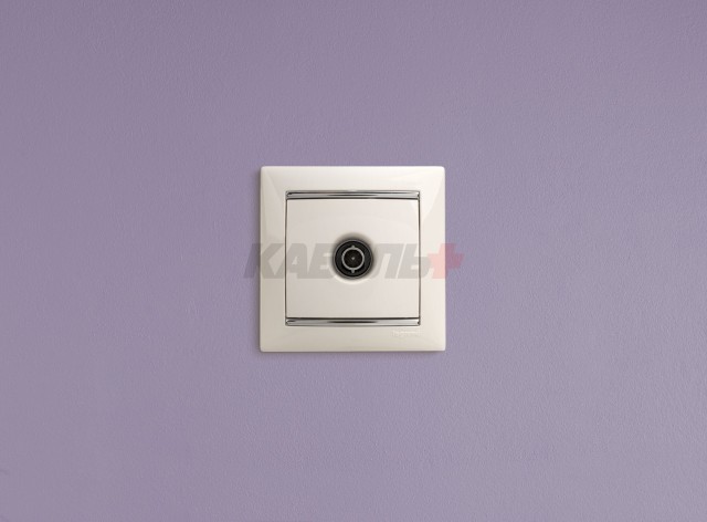 VALENA Розетка TV тип звезда белый