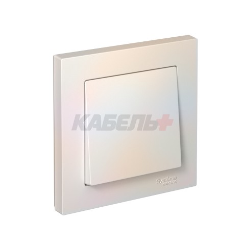 ATLASDESIGN 1-клавишный ВЫКЛЮЧАТЕЛЬ, сх.1, 10АХ, в сборе, быстрозажим. клем., ЖЕМЧУГ